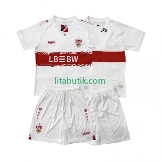 VfB Stuttgart Barn Hemma Fotbollströja 2025-2026 Kortärmad