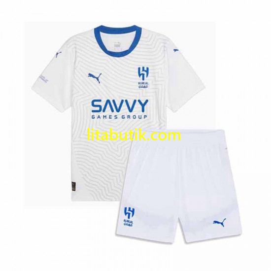Al-Hilal Barn Borta Fotbollströja 2024-2025 Kortärmad
