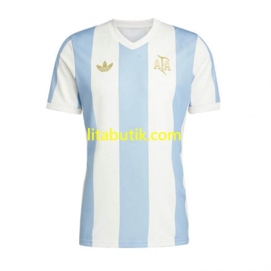 Argentina 50 Anniversary Män Hemma Fotbollströja Kortärmad