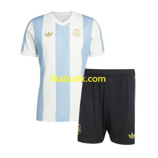 Argentina 50 Anniversary Barn Hemma Fotbollströja Kortärmad