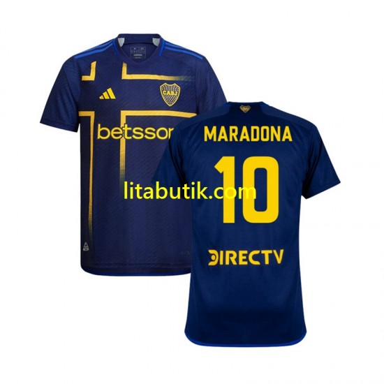 Boca Juniors MARADONA 10 Män Tredje Fotbollströja 2024-2025 Kortärmad