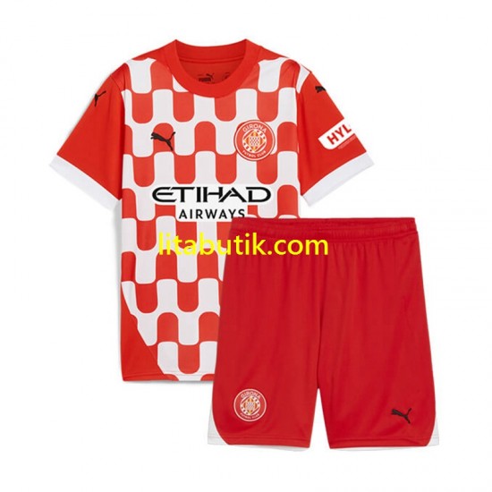 Girona Barn Hemma Fotbollströja 2024-2025 Kortärmad