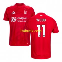 Nottingham Forest Chris Wood 11 Män Hemma Fotbollströja 2024-2025 Kortärmad Nottingham Forest Chris Wood 11 Män Hemma Fotbollströja 2024-2025 Kortärmad