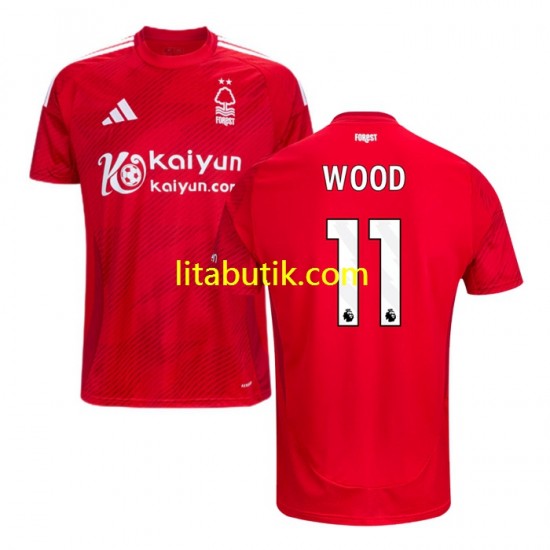 Nottingham Forest Chris Wood 11 Män Hemma Fotbollströja 2024-2025 Kortärmad