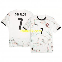 Portugal RONALDO 7 Män Borta Fotbollströja 2025 Kortärmad