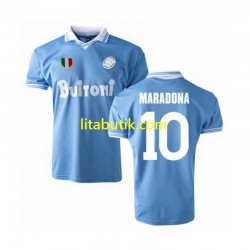 SSC Napoli SSC MARADONA 10 1986 Retro Män Hemma Fotbollströja Kortärmad SSC Napoli SSC MARADONA 10 1986 Retro Män Hemma Fotbollströja Kortärmad