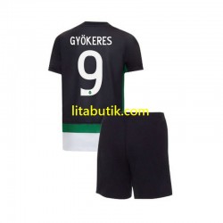 Sporting Lissabon Gyokeres 9 Barn Hemma Fotbollströja 2024-2025 Kortärmad