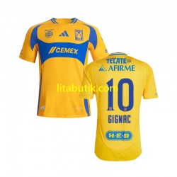 Tigres UANL Gignac 10 Män Hemma Fotbollströja 2024-2025 Kortärmad