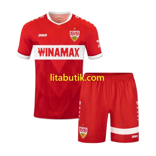 VfB Stuttgart Barn Borta Fotbollströja 2024-2025 Kortärmad