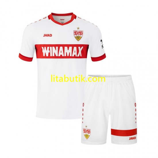 VfB Stuttgart Barn Hemma Fotbollströja 2024-2025 Kortärmad