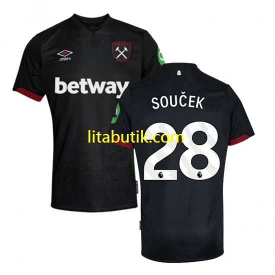 West Ham United SOUCEK 28 Män Borta Fotbollströja 2024-2025 Kortärmad