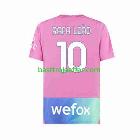 AC Milan Rafael Leao 10 Män Tredje Fotbollströja 2023-2024 Kortärmad