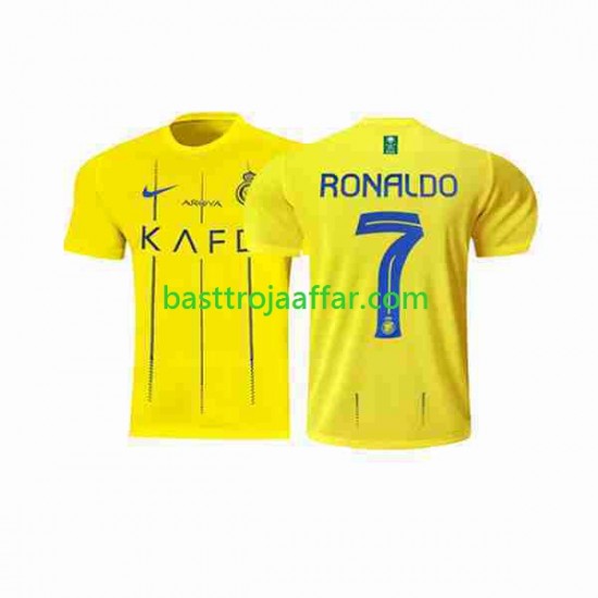 Al-Nassr Ronaldo 7 Män Hemma Fotbollströja 2023-2024 Kortärmad