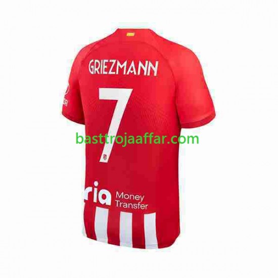 Atlético Madrid 2 Antoine Griezmann 7 Män Hemma Fotbollströja 2023-2024 Kortärmad
