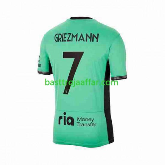 Atlético Madrid 2 Antoine Griezmann 7 Män Tredje Fotbollströja 2023-2024 Kortärmad