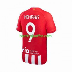 Atlético Madrid 2 Memphis Depay 9 Män Hemma Fotbollströja 2023-2024 Kortärmad Atlético Madrid 2 Memphis Depay 9 Män Hemma Fotbollströja 2023-2024 Kortärmad