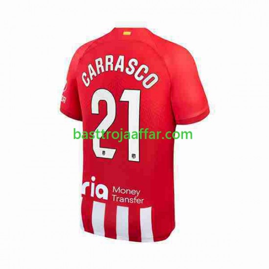 Atlético Madrid 2 Yannick Carrasco 21 Män Hemma Fotbollströja 2023-2024 Kortärmad