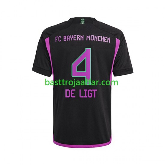 FC Bayern München Matthijs de Ligt 4 Män Borta Fotbollströja 2023-2024 Kortärmad