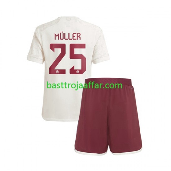 FC Bayern München Thomas Muller 25 Barn Tredje Fotbollströja 2023-2024 Kortärmad