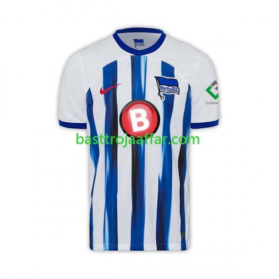 Hertha Berlin Män Hemma Fotbollströja 2023-2024 Kortärmad