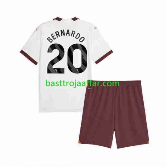 Manchester City Bernardo Silva 20 Barn Borta Fotbollströja 2023-2024 Kortärmad