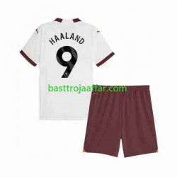 Manchester City Erling Haaland 9 Barn Borta Fotbollströja 2023-2024 Kortärmad Manchester City Erling Haaland 9 Barn Borta Fotbollströja 2023-2024 Kortärmad