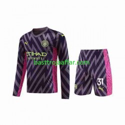 Manchester City Ederson Moraes 31 Målvakt Barn Borta Fotbollströja 2023-2024 Långärmad