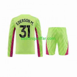 Manchester City Ederson Moraes 31 Målvakt Barn Tredje Fotbollströja 2023-2024 Långärmad