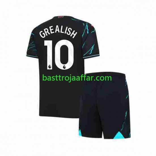 Manchester City Jack Grealish 10 Barn Tredje Fotbollströja 2023-2024 Kortärmad