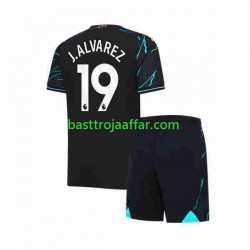 Manchester City Julian Alvarez 19 Barn Tredje Fotbollströja 2023-2024 Kortärmad