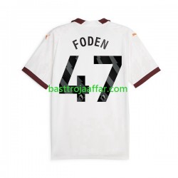 Manchester City Phil Foden 47 Män Borta Fotbollströja 2023-2024 Kortärmad