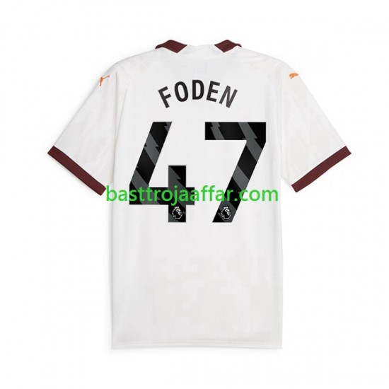 Manchester City Phil Foden 47 Män Borta Fotbollströja 2023-2024 Kortärmad