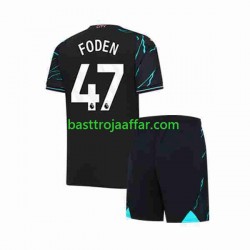 Manchester City Phil Foden 47 Barn Tredje Fotbollströja 2023-2024 Kortärmad