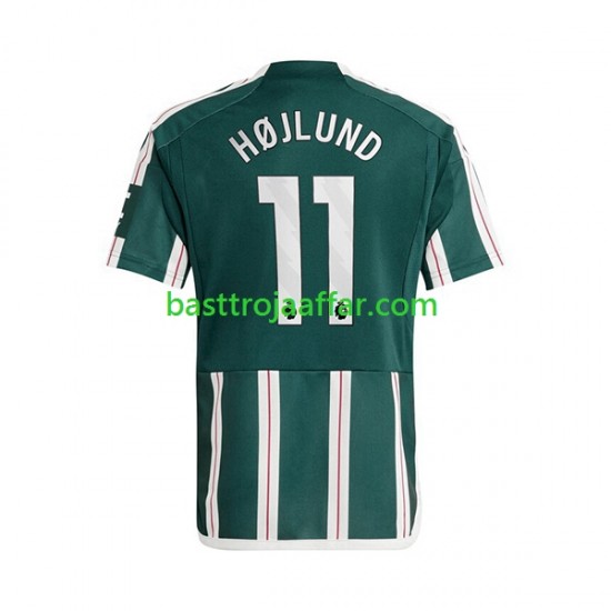 Manchester United Rasmus Hojlund 11 Män Borta Fotbollströja 2023-2024 Kortärmad