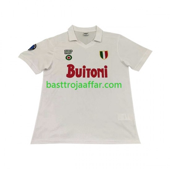 SSC Napoli 1987 1988 Retro Män Borta Fotbollströja Kortärmad