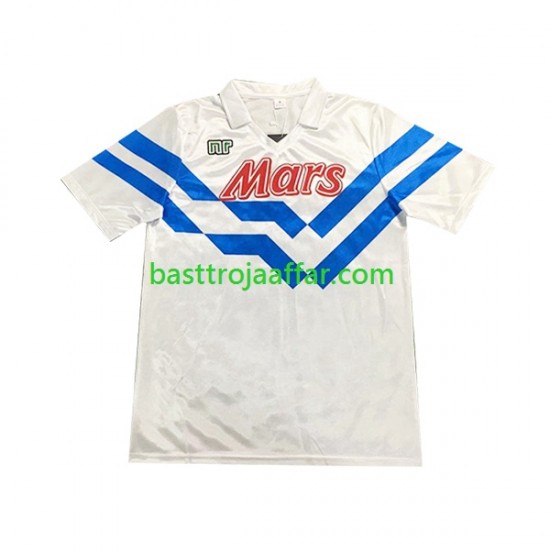 SSC Napoli 1989 1990 Retro Män Borta Fotbollströja Kortärmad