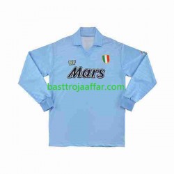 SSC Napoli 1990 1991 Retro Män Hemma Fotbollströja Långärmad SSC Napoli 1990 1991 Retro Män Hemma Fotbollströja Långärmad