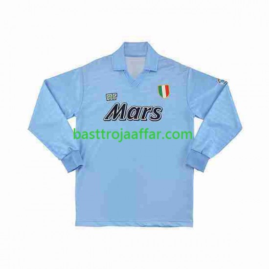 SSC Napoli 1990 1991 Retro Män Hemma Fotbollströja Långärmad
