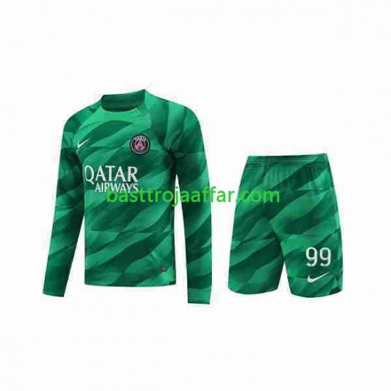 Paris Saint-Germain Donnarumma 99 Målvakt Barn Hemma Fotbollströja 2023-2024 Långärmad