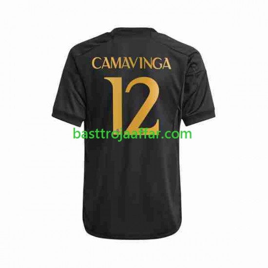 Real Madrid Eduardo Camavinga 12 Män Tredje Fotbollströja 2023-2024 Kortärmad