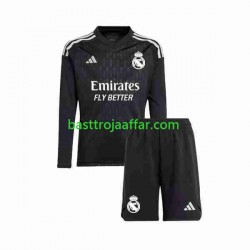 Real Madrid Målvakt Barn Borta Fotbollströja 2023-2024 Långärmad