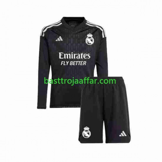 Real Madrid Målvakt Barn Borta Fotbollströja 2023-2024 Långärmad