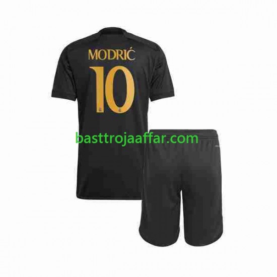 Real Madrid Modrić Luka 10 Barn Tredje Fotbollströja 2023-2024 Kortärmad