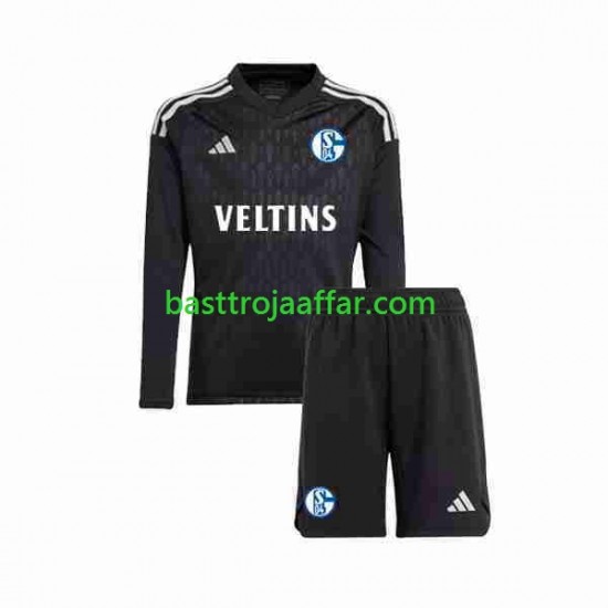 Schalke 04 Målvakt Barn Borta Fotbollströja 2023-2024 Långärmad