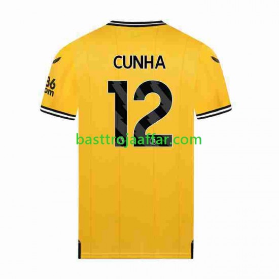 Wolverhampton Wanderers CUNHA 12 Män Hemma Fotbollströja 2023-2024 Kortärmad
