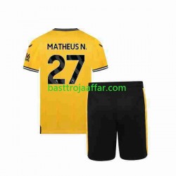 Wolverhampton Wanderers Matheus Nunes 27 Barn Hemma Fotbollströja 2023-2024 Kortärmad