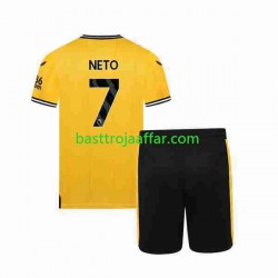 Wolverhampton Wanderers NETO 7 Barn Hemma Fotbollströja 2023-2024 Kortärmad