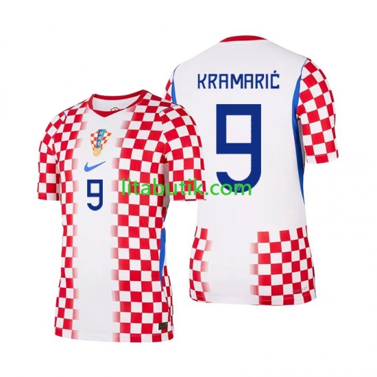 Kroatien Andrej Kramaric 9 Män Hemma Fotbollströja VM 2026 Kortärmad