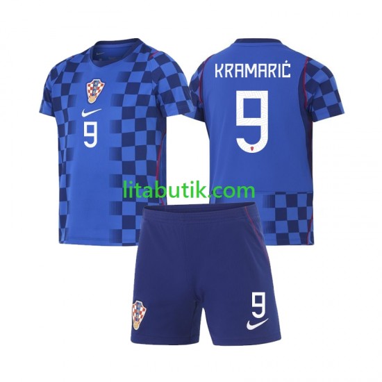 Kroatien Andrej Kramaric 9 Barn Borta Fotbollströja VM 2026 Kortärmad