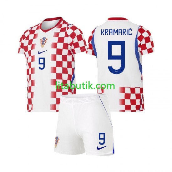 Kroatien Andrej Kramaric 9 Barn Hemma Fotbollströja VM 2026 Kortärmad